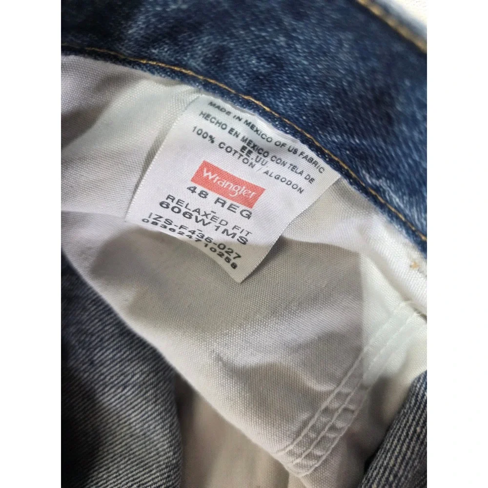 Wrangler Mens Relaxed Fit Denim Shorts Blue Cotton Size 48 606W1MS
